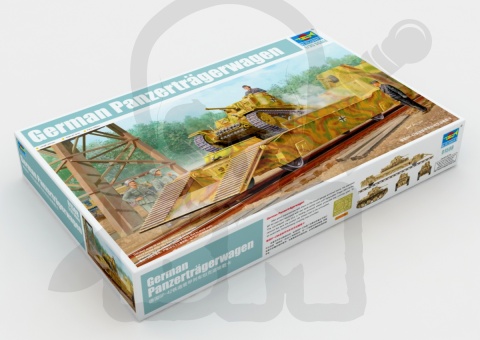 Trumpeter 01508 Panzertragerwagen z niemieckiego pociągu pancernego BP-42