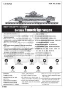 Trumpeter 01508 Panzertragerwagen z niemieckiego pociągu pancernego BP-42