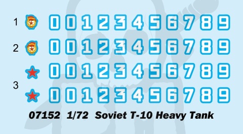Trumpeter 07152 Radziecki czołg ciężki T-10 1:72