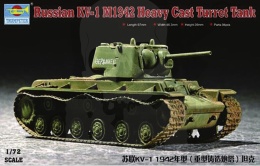 Trumpeter 07231 KV-1 Model 1942 heavy cast turret tank 1:72