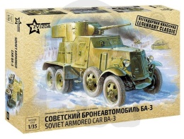 1:35 Model wozu pancernego Armored Car BA-3 mod. 1934
