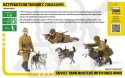 1:35 Soviet Tank Hunters with Dogs WWII - 3 żołnierzy z psami