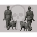 1:35 Soviet Tank Hunters with Dogs WWII - 3 żołnierzy z psami