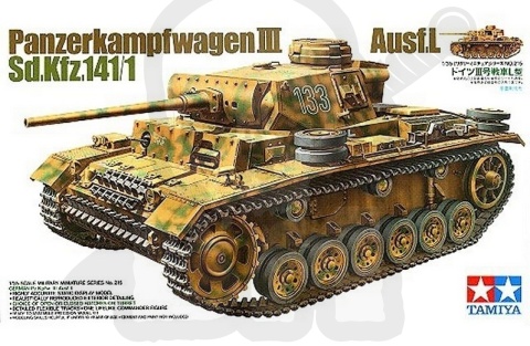 1:35 Tamiya 35215 Pz.Kpfw.III Ausf. L - model niemieckiego czołgu