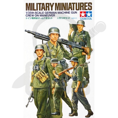 1:35 Tamiya 35184 German Machine Gun Crew On Maneuver - 5 żołnierzy