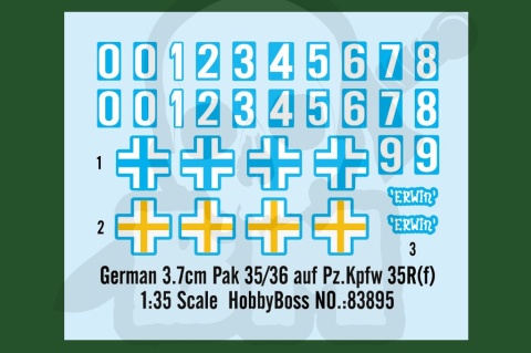 Hobby Boss 83895 German 3.7cm Pak 35/36 auf Pz.Kpfw 35R(f) 1:35 model