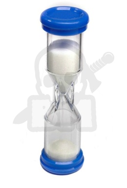 Klepsydra 1,5 minuty - 90 sekund plastikowa niebieska - klepsydry sandtimer