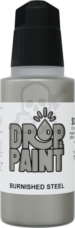 Scale 75: Drop Paint - Farbka do aerografu 17 ml - Burnished Steel
