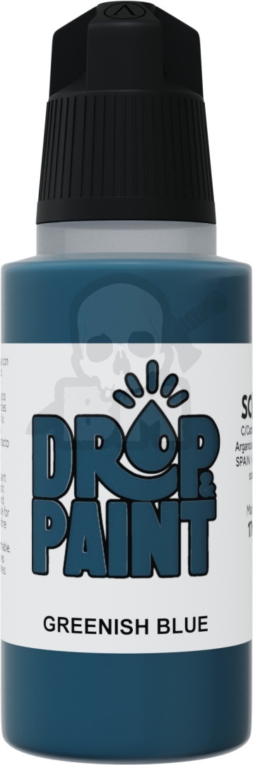 Scale 75: Drop Paint - Farbka do aerografu 17 ml - Greenish Blue