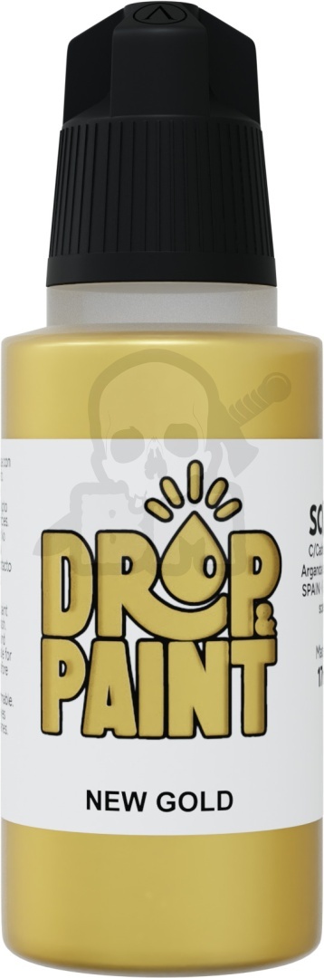 Scale 75: Drop Paint - Farbka do aerografu 17 ml - New Gold