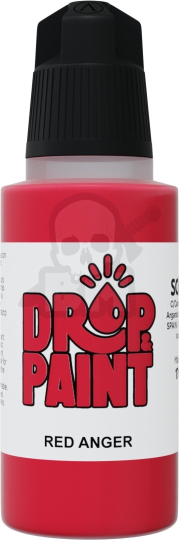 Scale 75: Drop Paint - Farbka do aerografu 17 ml - Red Anger