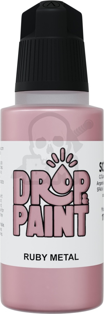 Scale 75: Drop Paint - Farbka do aerografu 17 ml - Ruby Metal