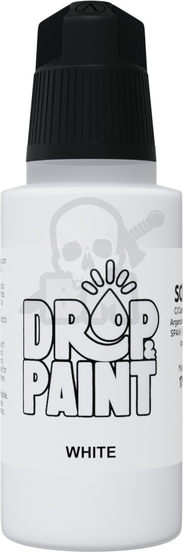 Scale 75: Drop Paint - Farbka do aerografu 17 ml - White