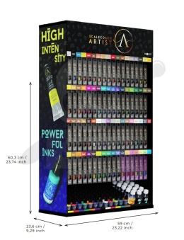 Scale75: ARTIST SCALECOLOR SHOWCASE NEW (RACK + PAINTS) stojak z farbkami