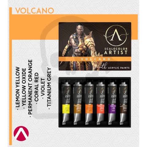 Scale75: Scalecolor - Paint Set - Artist Range - Volcano - zestaw 6 farb