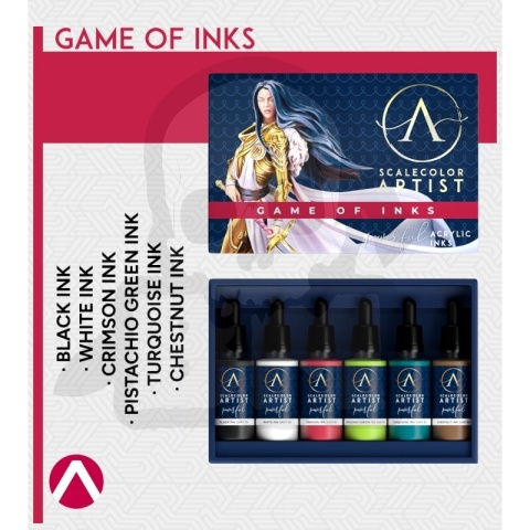 Scale75: Scalecolor - Paint Set - Artist Range - Game Of Inks zestaw 6 farb