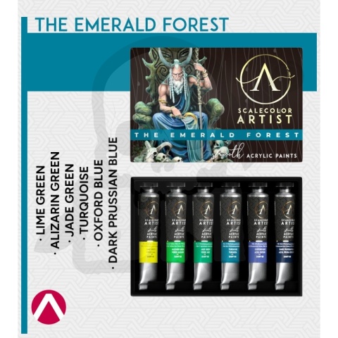 Scale75: Scalecolor - Paint Set - Artist Range - The Emerald Forest 6 farb
