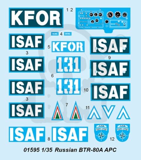 Trumpeter 01595 Transporter opancerzony BTR-80A APC 1:35