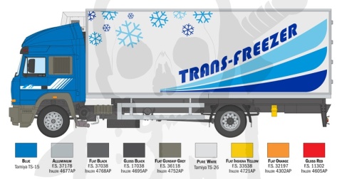 1:24 Model ciężarówki Iveco Turbostar Reefer Truck
