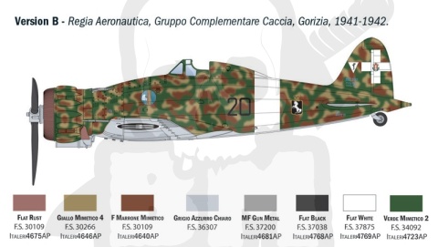 1:32 Macchi MC.200 Saetta - model włoskiego myśliwca