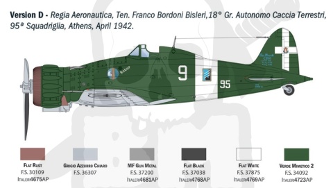 1:32 Macchi MC.200 Saetta - model włoskiego myśliwca