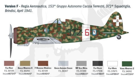 1:32 Macchi MC.200 Saetta - model włoskiego myśliwca