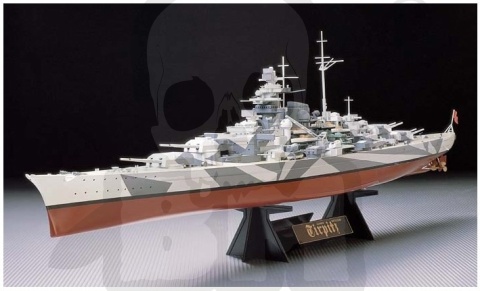 1:350 Tamiya 78015 German Battleship Tirpitz - niemiecki pancernik