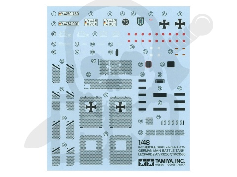 1:48 Tamiya 32607 German Main Battle Tank Leopard 2 A7V