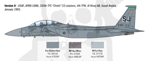 1:72 Model samolotu F-15E Strike Eagle - samolot myśliwsko-bombowy