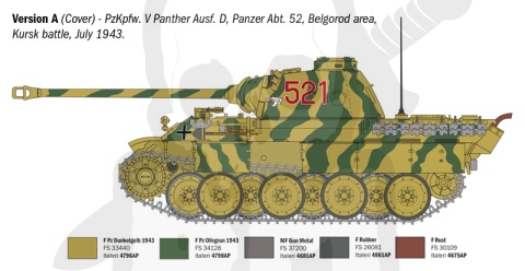 1:72 Model czołgu Pz. Kpfw. V Panther Ausf. D - Pantera