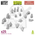 3D Printed Set - Penguins 1:48–1:35 - pingwiny 15 szt.