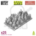 3D Printed Set - Penguins 1:48–1:35 - pingwiny 15 szt.