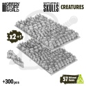 3D printed set - 300x Battlefield Creature Skulls 1:48-1:35 trzysta czaszek