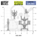 3D printed set - Candle holders 1:48-1:35 - świeczniki 30 szt.