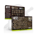 3D printed set - 1000x Battlefield Resin Skulls 1:48-1:35 - tysiąc czaszek