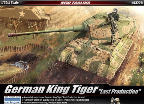 Academy 13229 German King Tiger: Last production 1:35