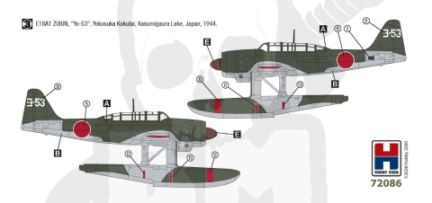 Hobby 2000 72086 Aichi E16A1 Zuiun Early 1:72 model samolotu