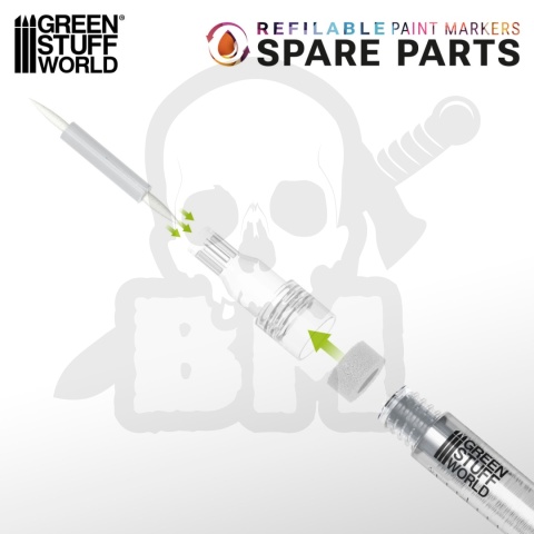 Refillable marker tip refills - Size 1 - wkłady do markerów 10 szt.