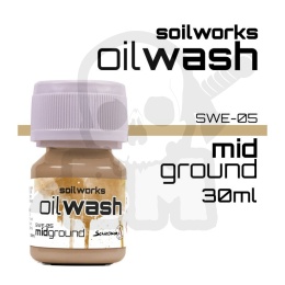 Scale 75: Soilworks - Oil Wash - Mid Ground 30 ml do tworzenia efektów