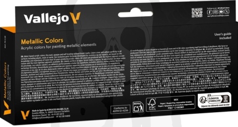 Vallejo 70118 Zestaw Model Color 8 farb - Metallic Colors