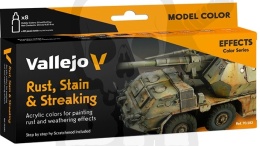 Vallejo 70183 Zestaw Model Color 8 farb - Rust, Stain & Streaking