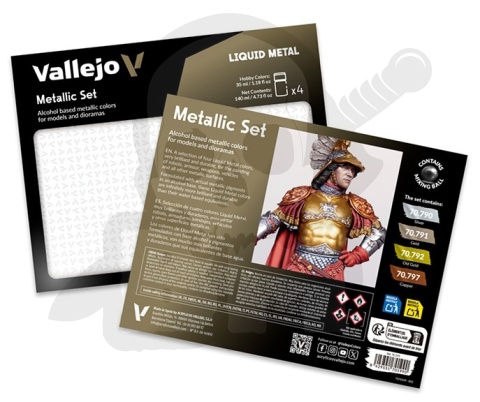 Vallejo 70199 Liquid Gold Zestaw 4 farb