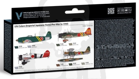 Vallejo 71169 Zestaw 8 farb Model Air War Imperial Japanese Navy to 1945