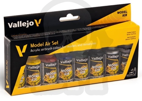Vallejo 71174 Zestaw 8 farb 18ml Model Air - Basic Colors