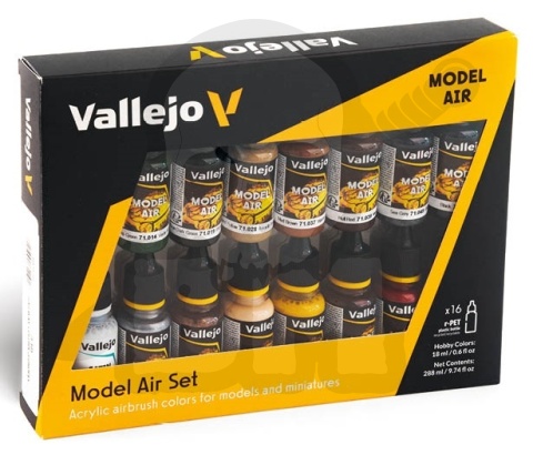 Vallejo 71191 Zestaw 16 farb Model Air Railway Colors