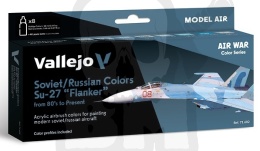 Vallejo 71602 Zestaw Model Air War 8 farb - Soviet / Russian colors Su-27