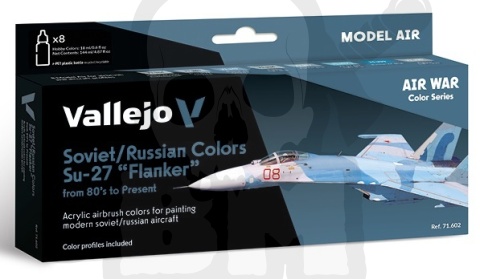 Vallejo 71602 Zestaw Model Air War 8 farb - Soviet / Russian colors Su-27
