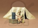 1:35 Tamiya 35074 Tent Set - namiot + radiotelegrafista Afrika Korps