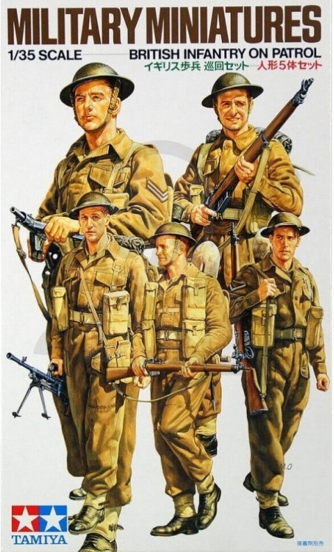 1:35 Tamiya 35223 British Infantry on Patrol - 5 żołnierzy