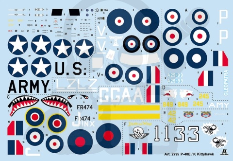 1:48 P-40 E/K Kittyhawk - model samolotu